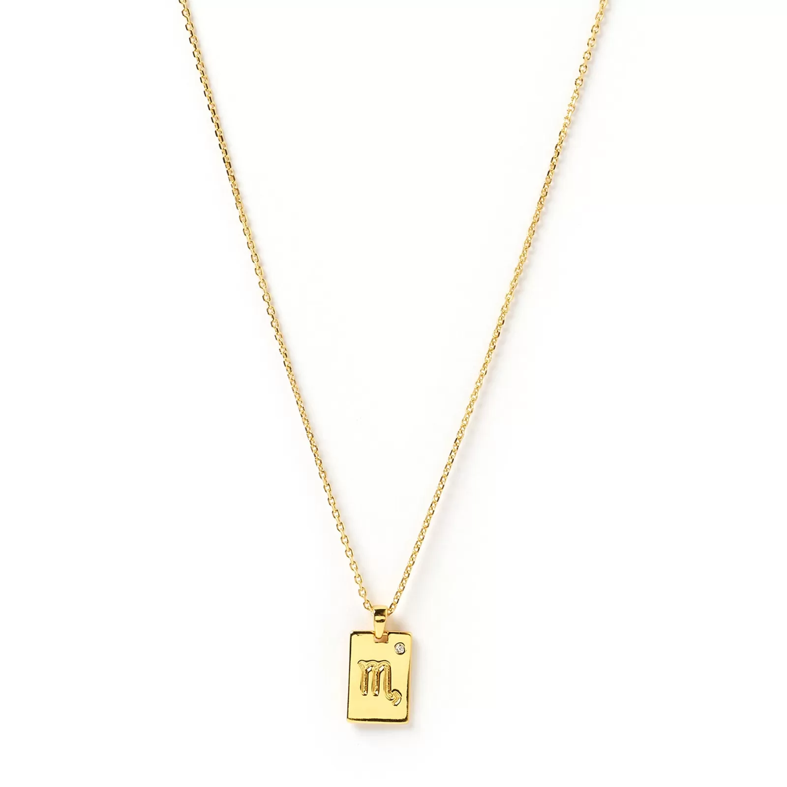 Arms Of Eve Gold | Pendant | Zodiac Gold Tag Necklace