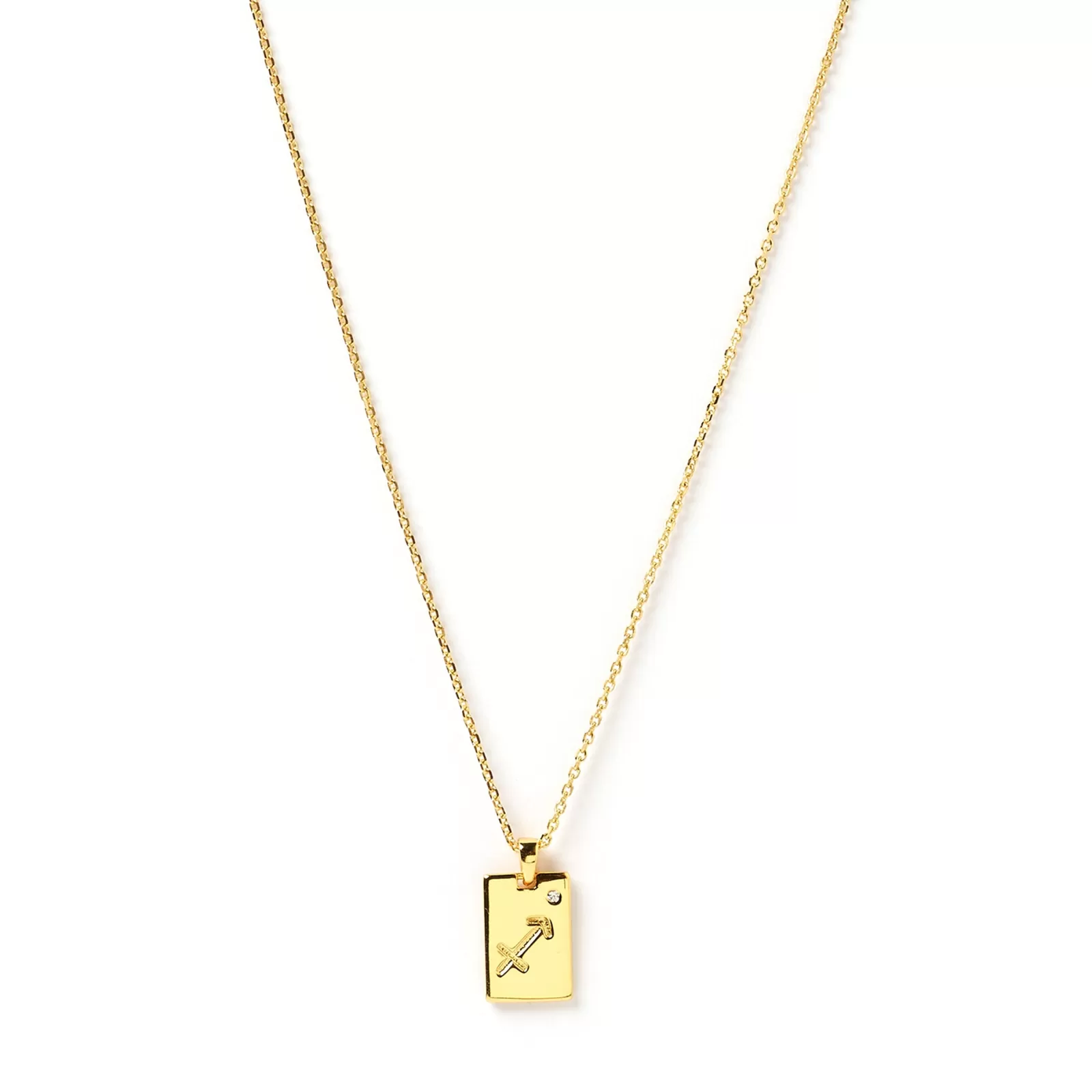 Arms Of Eve Gold | Pendant | Zodiac Gold Tag Necklace