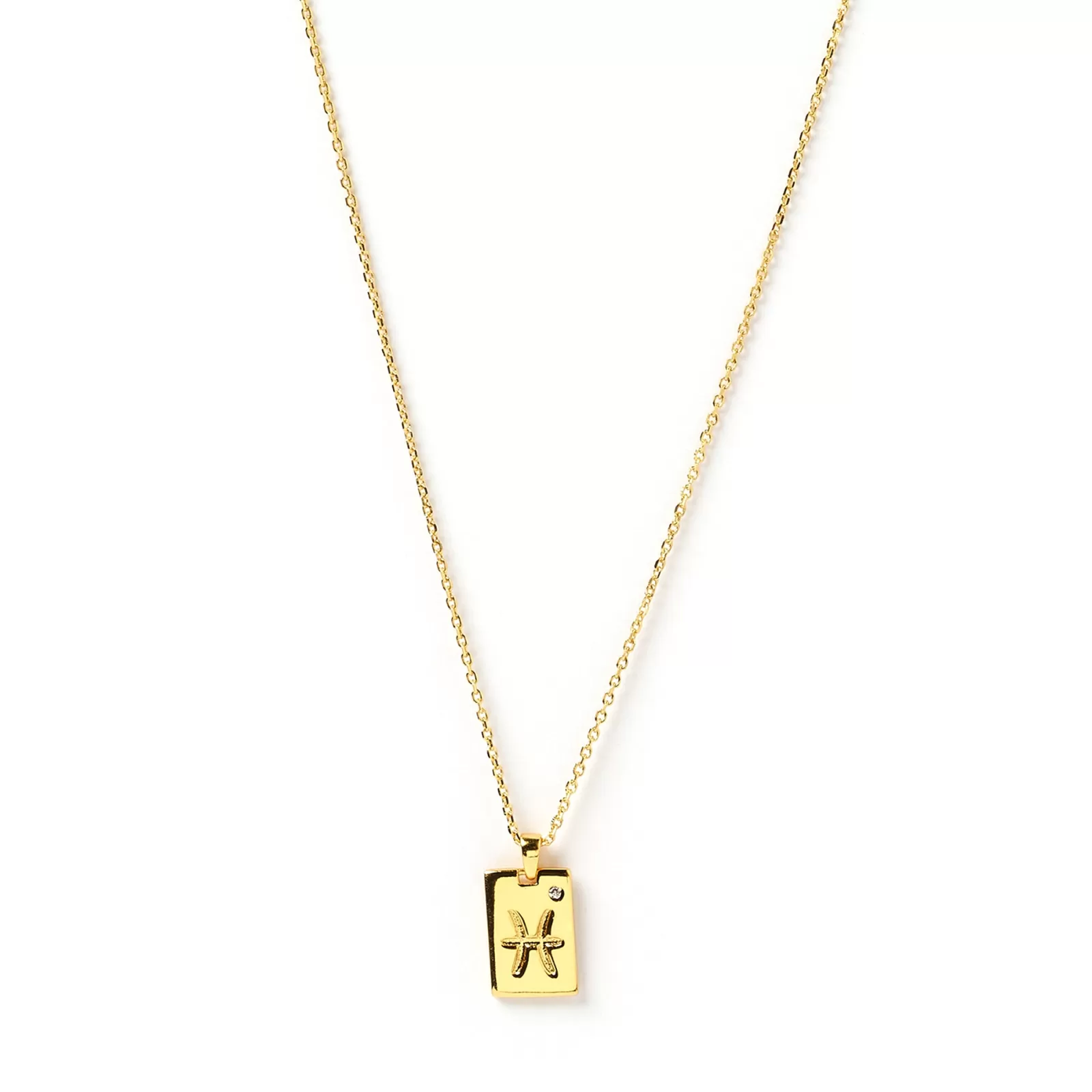 Arms Of Eve Gold | Pendant | Zodiac Gold Tag Necklace