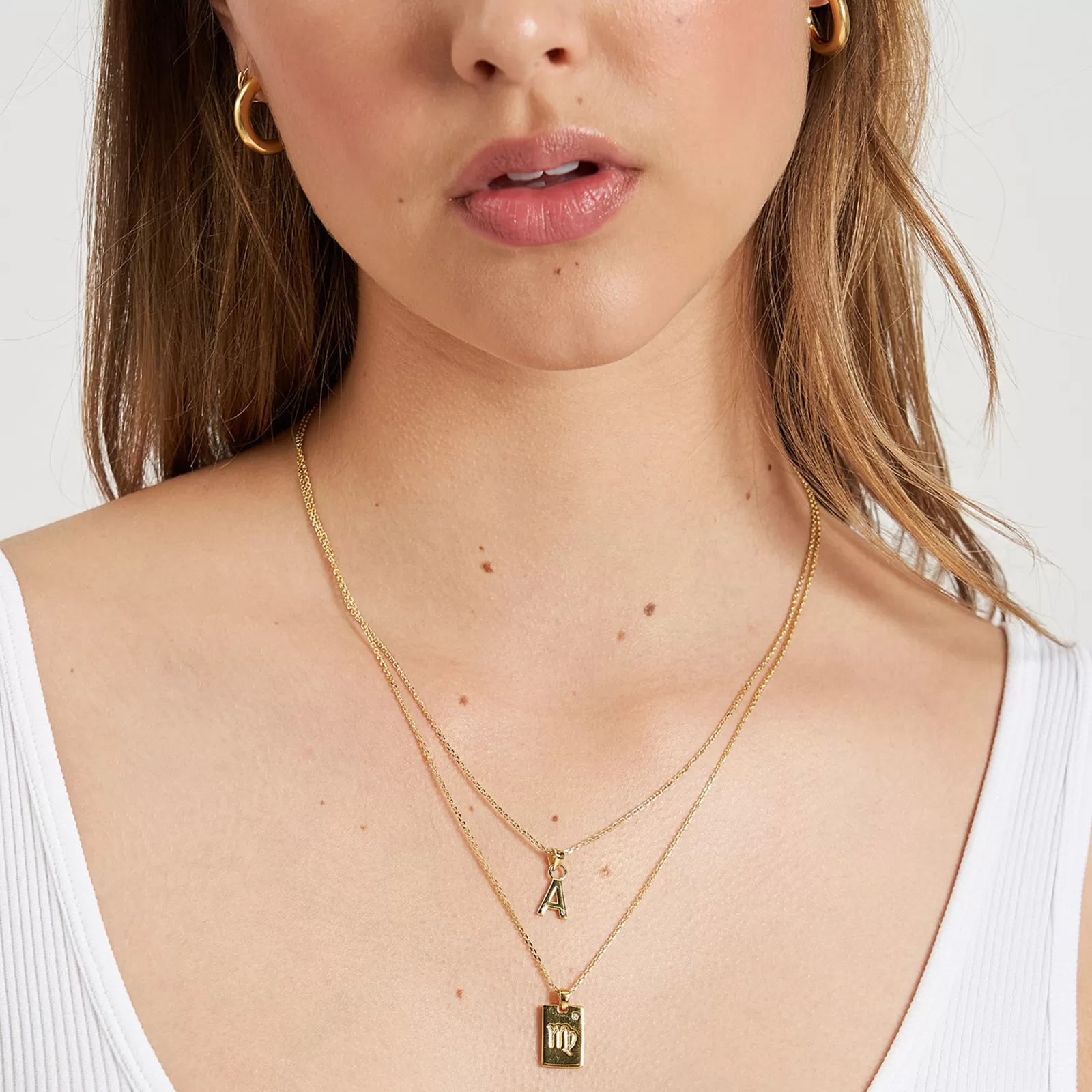 Arms Of Eve Gold | Pendant | Zodiac Gold Tag Necklace